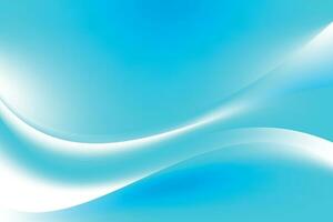 Abstract Smooth Fresh Blue Wavy Background vector