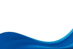 Abstract Smooth Blue Wavy Background vector