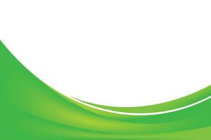 Abstract Green Curve Background Design vector