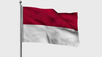 Nationalflagge von Indonesien video