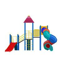 Kids playground and related items. vector