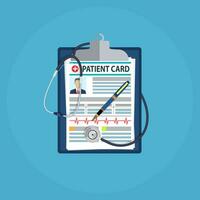 patient card concept vector