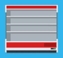 Modern commercial fridge vector