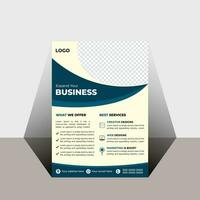 Free vector business flyer template design