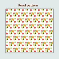 Free vector elegant food pattern design