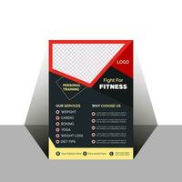 Free vector fitness flyer design template design