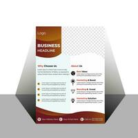 Modern free vector business flyer template design