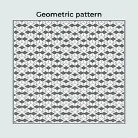 Pattern simple geometric background with elegant motifs vector