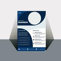 Unique free vector business flyer template design