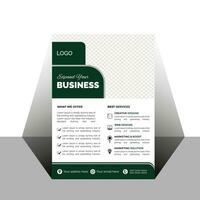 Modern business free vector flyer template design