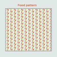 Food pattern for table cloth vector