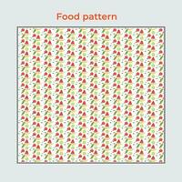 Food pattern for table cloth vector