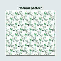 Free vector natural background with flowers and leaf