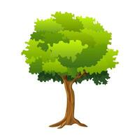 abstract tree in flat style vector