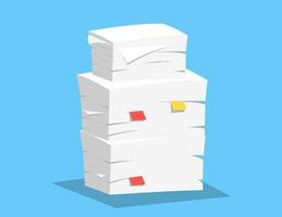 Stack of papers vector