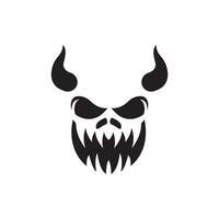 plantilla de vector de logotipo de diablo