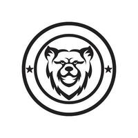 oso logo vector modelo