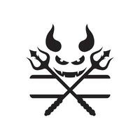 Devil logo vector template