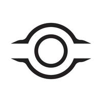 Circular frame logo icon, vector illustration design