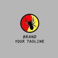 Spider graphic logo vector
