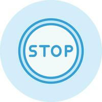 Stop Vector Icon Design Illustration