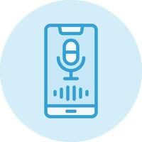 Voice Assistant Vector Icon Design Illustration
