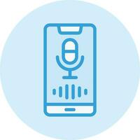 Voice Assistant Vector Icon Design Illustration