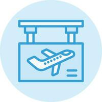 Boarding Gate Vector Icon Design Illustration