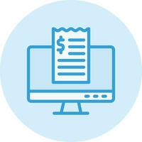 Invoice slip Vector Icon Design Illustration