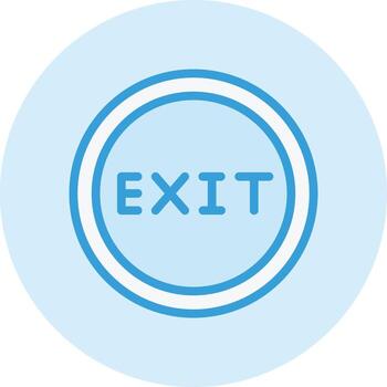 ilustración de diseño de icono de vector de salida