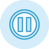 Pause Vector Icon Design Illustration