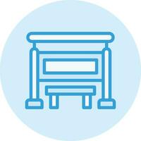 Bus stop Vector Icon Design Illustration