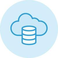 Cloud data Vector Icon Design Illustration