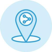 Share location Vector Icon Design Illustration