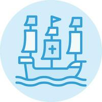 Ship Vector Icon Design Illustration