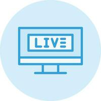 Live Stream Vector Icon Design Illustration