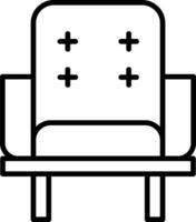 movie seat Outline vector illustration icon