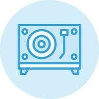 Turntable Vector Icon Design Illustration