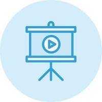 Projector Screen Vector Icon Design Illustration