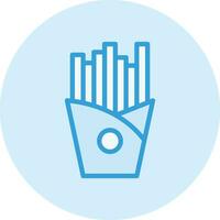 francés papas fritas vector icono diseño ilustración