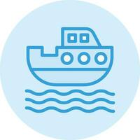 Boat Vector Icon Design Illustration