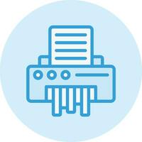 Paper Shredder Vector Icon Design Illustration