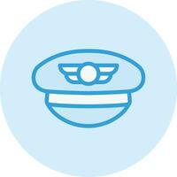 Pilot hat Vector Icon Design Illustration