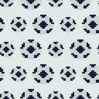 a pixel ball pattern with black and white squares vector