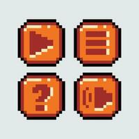 pixel game icons set, pixel art, retro, retro game, retro game icons, retro game vector