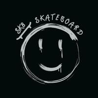 Skateboard illustration typography. perfect for t shirt design vector