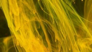 intro 3d animated video of moving yellow smoke