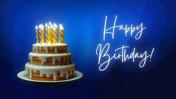 3D animated intro for birthday greetings for those celebrating video