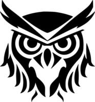 Owl - Minimalist and Flat Logo - Vector illustration