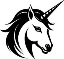 Unicorn, Minimalist and Simple Silhouette - Vector illustration